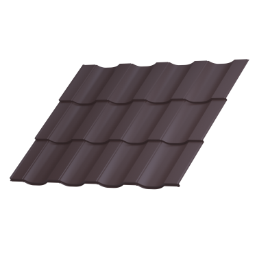 Профиль Орион 25 1200/1150x0,45 мм, 8017 шоколадно-коричневый матовый
