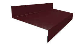 Отлив простой 20х70х20 мм, 3009 оксид красный глянцевый