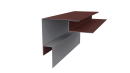 Планка угла наружного сложная Блок-хаус 110x110x2000 мм, 3009 оксид красный матовый