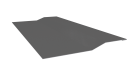 Планка крепёжная фальц 50x17x29 мм, 7037 пыльно-серый глянцевый