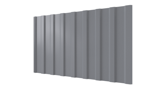 Профнастил С20R 1150/1100x0,4 мм эконом, 7040 серое окно глянцевый