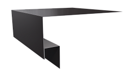 Планка околооконная Блок хаус 200х75х30 мм, 8019 серо-коричневый глянцевый