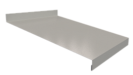 Отлив простой 20х250х20 мм, 9003 сигнальный белый глянцевый