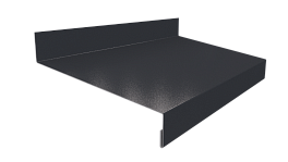 Отлив простой 20х100х20 мм, 7035 светло-серый глянцевый