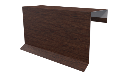 Планка торцевая фальц 65x97 мм, Античный дуб 3D
