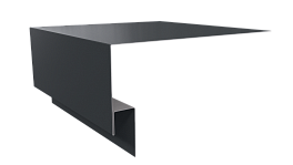 Планка околооконная 200х75х20 мм, 7011 железно-серый глянцевый