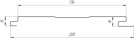 Лайн Про Изгиб 200/176x0,5 мм, 2011 насыщенный оранжевый глянцевый