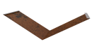 Планка ендовы нижняя 298x298x2000 мм, Картэн