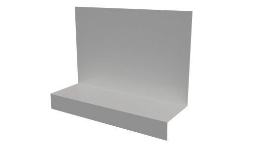 Примыкание боковое фальц 25x65x130 мм, 9003 сигнальный белый глянцевый