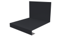 Планка примыкания нижняя к трубе фальц 140x200 мм, 7024 графитовый серый глянцевый