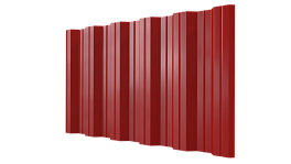 Профнастил НС35 1060/1000x0,65 мм, 3020 транспортный красный глянцевый