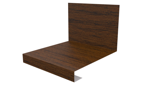 Планка примыкания нижняя к трубе фальц 140x200 мм, Дуб Локарно 3D