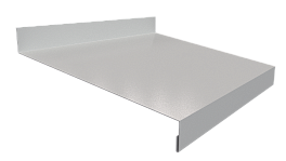 Отлив простой 20х150х20 мм, 9005 черный янтарь глянцевый