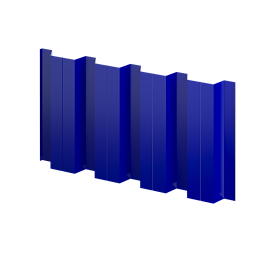 Профнастил Н60 902/845x0,7 мм, 5002 ультрамариново-синий глянцевый