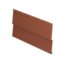 Металлосайдинг Корабельная доска 267/236x0,5 мм, 8004 медно-коричневый матовый
