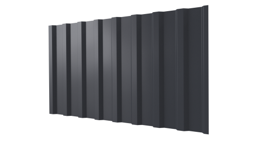 Профнастил С20B 1150/1100x0,5 мм, 7024 графитовый серый глянцевый