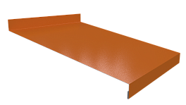 Отлив простой 20х250х20 мм, 3005 винно-красный глянцевый