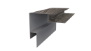 Планка угла наружного сложная 75x75x2000 мм, Дуб Винтаж 3D