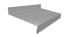 Отлив простой 20х100х20 мм, 7037 пыльно-серый глянцевый