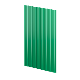 Профнастил С20 1150/1100x0,35 мм, 6029 мятно-зеленый глянцевый