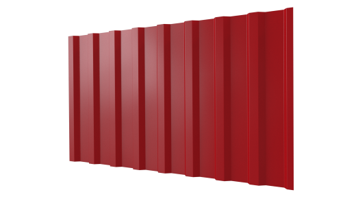Профнастил С20B 1150/1100x0,5 мм, 3020 транспортный красный глянцевый