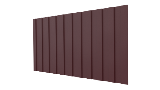 Профнастил С8 1200/1150x0,45 мм, 3005 винно-красный матовый