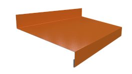 Отлив простой 20х100х20 мм, 3005 винно-красный глянцевый