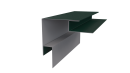 Планка угла наружного сложная Блок-хаус 110x110x2000 мм, 6005 зеленый мох матовый