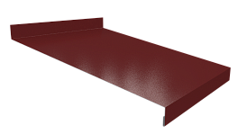 Отлив простой 20х250х20 мм, 3020 транспортный красный глянцевый