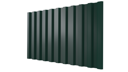 Профнастил С21 1051/1000x0,3 мм, 6005 зеленый мох глянцевый