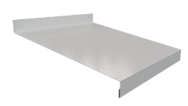 Отлив простой 20х200х20 мм, 9005 черный янтарь глянцевый