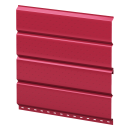 Софит Л-брус перфорированный 264/241x0,4 мм, 3005 винно-красный глянцевый