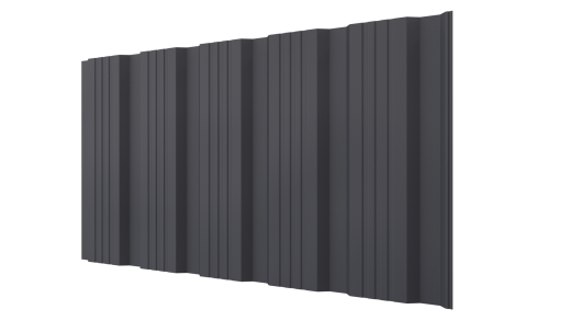 Профнастил К20 1185/1120x0,45 мм, 7024 графитовый серый матовый