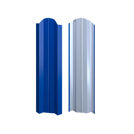Штакетник Евротрапеция 117x0,4 мм, 5005 сигнальный синий глянцевый