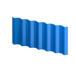 Профнастил НС35 1060/1000x0,7 мм, 5015 небесно-синий глянцевый