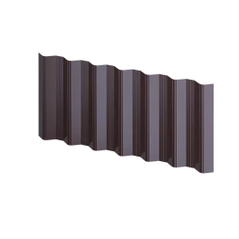 Профнастил НС35 1060/1000x0,5 мм, 8017 шоколадно-коричневый глянцевый