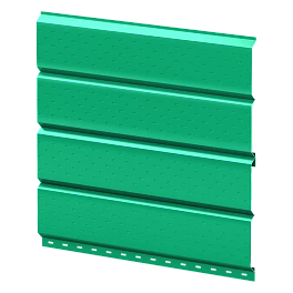 Софит Л-брус перфорированный 264/241x0,5 мм, 6029 мятно-зеленый глянцевый