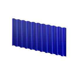 Профнастил С21 1051/1000x0,4 мм, 5002 ультрамариново-синий глянцевый
