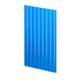 Профнастил С20 1150/1100x0,4 мм, 5015 небесно-синий глянцевый