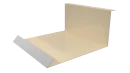 Планка примыкания нижняя 100x200x2000 мм, 1015 св. слоновая кость глянцевый