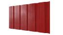 Профнастил К20 1195/1130x0,3 мм, 3020 транспортный красный глянцевый