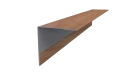 Планка угла наружного 30x30x2000 мм, Золотой орех 3D