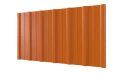 Профнастил НС16 1150/1100x0,5 мм, 2011 насыщенный оранжевый глянцевый