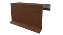 Планка торцевая фальц 65x97 мм, Золотой орех 3D