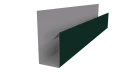 Планка П-образная Блок-хаус 30x30x2000 мм, 6005 зеленый мох глянцевый