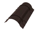 Конёк круглый R110x2000 мм, 8017 шоколадно-коричневый матовый