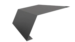 Планка карнизная 100x65x2000 мм, 9006 бело-алюминиевый глянцевый