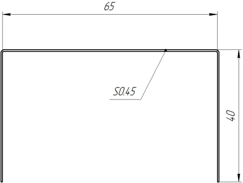 Крышка 40x65x40 мм, Текила