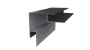 Планка угла наружного сложная Блок-хаус 110x110x2000 мм, 7024 графитовый серый PUR Pruf