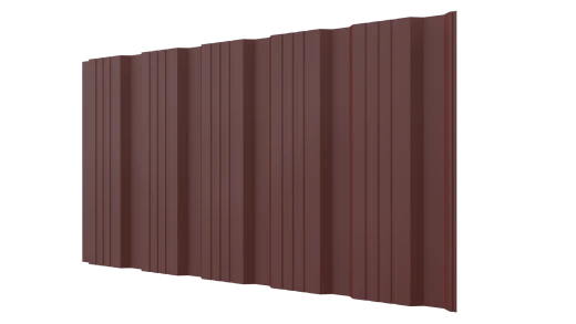 Профнастил К20 1195/1130x0,5 мм, 3009 оксид красный матовый